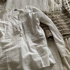 Thml embroidered shorts and top